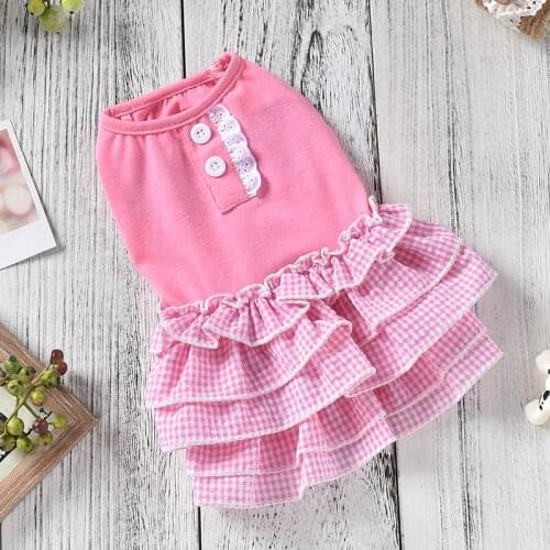 2020 New Summer Dog Dress Tutu Puppy Skirt Cat Yorkie Poodle Bichon Pomeranian Schnauzer French Bulldog Clothing Pet Clothes