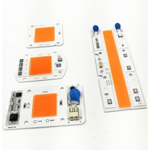 50W Full Spectrum LED COB chip DC12V 32V, Integrated Smart IC Driver 220V 110V 380-840NM LED COB chip DC12V, Integrated Smart IC
