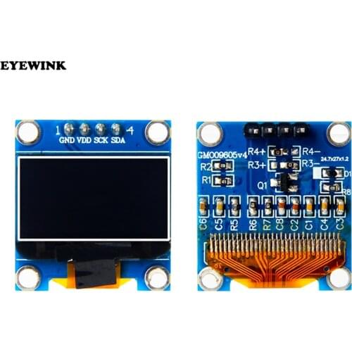 10PCS/LOT Blue or white 128X64 0.96 inch OLED LCD LED Display Module For Arduino 0.96" IIC SPI Communicate 3.3V-5V