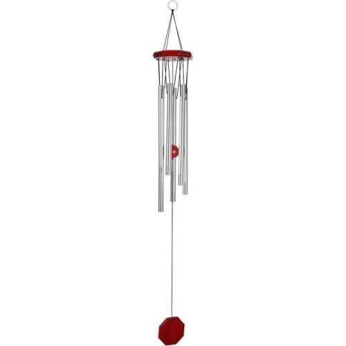 Wind Chime Vintage Deep Tone Aluminum Wear Resistant Long-lasting Crisp Sound Creative Design Hanging Windchimes Home Decor