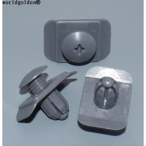 Worldgolden 100pcs Trim Panel Bumper Retainer for Ford#E7GZ-17A904-B Mazda#BF67-50-033 Subaru#81910TA100 Mitsubishi#MR114963