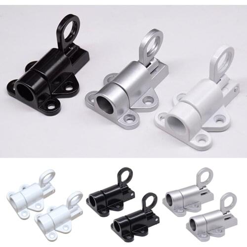 2 Pack of Metal Automatic Window Spring Gate Lock Door Latch with Installation