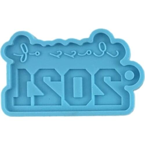 2021/2022/2023/2024 Keychain Epoxy Resin Mold Pendant Casting Silicone Mould DIY Crafts Jewelry Home Decorations Casting K3ND