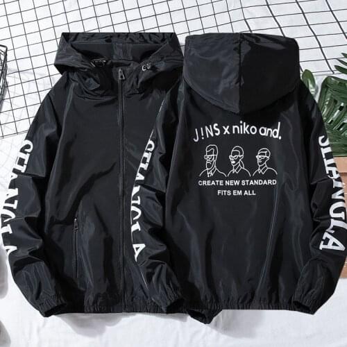 2020 Men Hooded Jackets Windbreaker Patchwork Pullover Tracksuit Hip Hop Streetwear Zip Up Track Jacket Coat