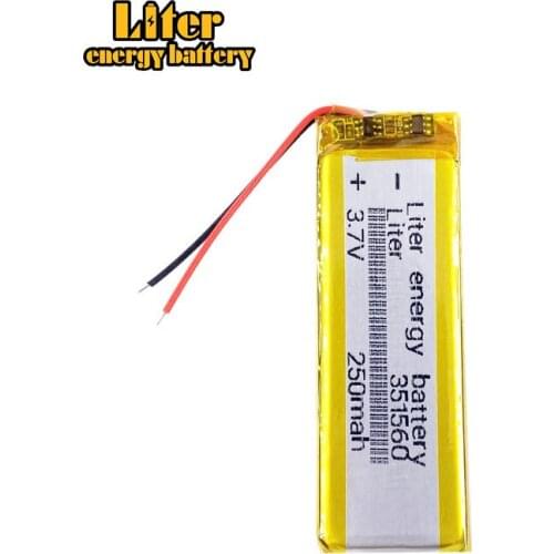 3.7v Lithium Shinco Shinco X6 351460 351560 250mah Mp3 Recorder Camera Pen