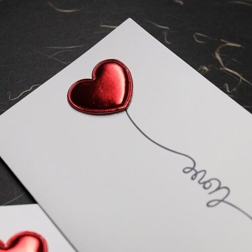 3pcs Creative Love Greeting Card Paper Thicken Envelopes for Birthday Christmas Wedding Writing Paper
