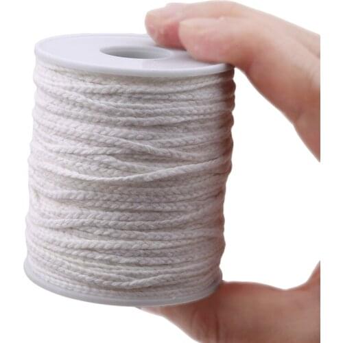 61m Environmentally Friendly Cotton Woven Candle Wick Birthday Candle -Free DIY Oil Lamp Candle Manufacturing Supplies