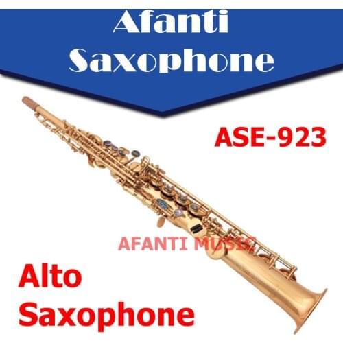 Afanti Music Bb tone / Brass body / Glod finish Soprano Saxophone (ASE-923)