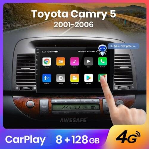 AWESAFE PX9 for Toyota Camry 5 XV 30 2001-2006 Car Radio Multimedia video player GPS No 2din 2 din Android 10.0 2GB+32GB