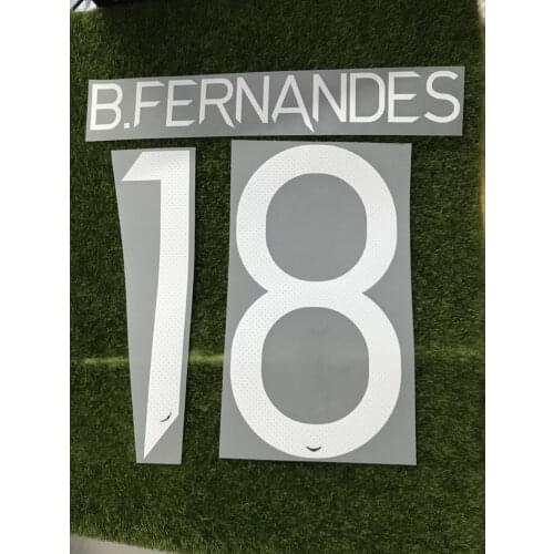 B.FERNANDES POGBA CAVANI RASHFORD Nameset Heat Transfer Iron ON Soccer Badge Printing sesame street
