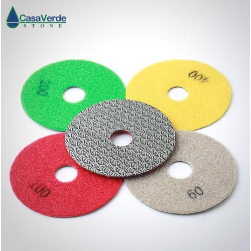 Free shipping 4 inch electroplated polishing pads dry and wet for grinding granite abrasive pads