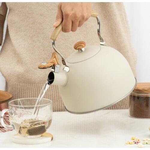 Stainless Steel Whistling Kettle Household for Boiling Water Travel Cookware Coffee Teapot