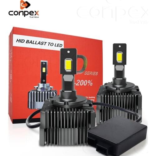 2Pcs/set Conpex LED Bulb Car Headlight D1S D2S D3S D4S Lamp 90W 10000Lm Original Bulb Plug Play White 6000K Automobile Headlamp