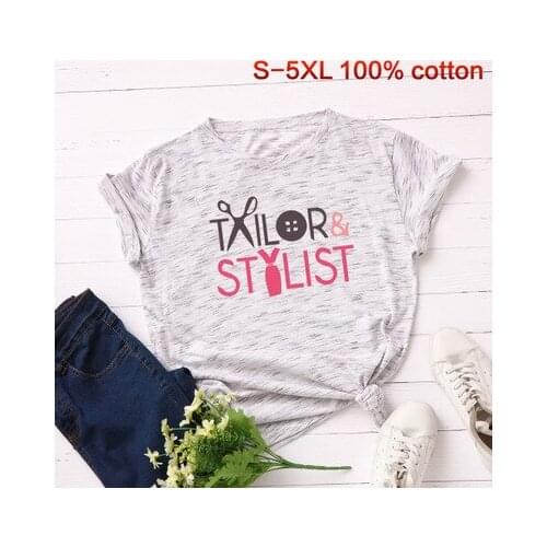 Korean Cotton Tops Summer Women Letter Print T-shirt Harajuku Casual Short Sleeve Tee Shirt Large Size S-5XL Clubwear Clothes