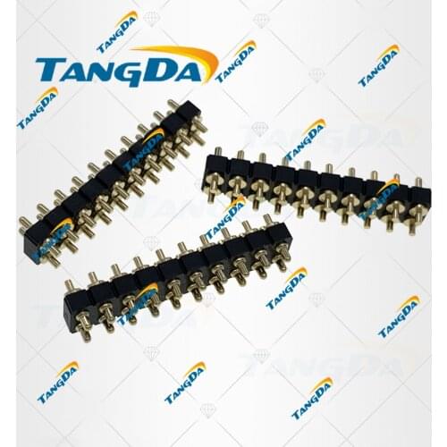 Pogo pin connectors 20PIN 20P DIP thimble test pitch:2.54mm 2.54 pogopin height:4 4.5 5 5.5 6 6.5 7 7.5 8 9 10 1.0A TANGDA 2.5 T