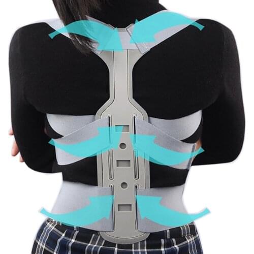 High Quality Shoulder Steel Back Brace Support Belt Adjustable Posture Corrector Clavicle Spine Lumbar Posture Correction Corset