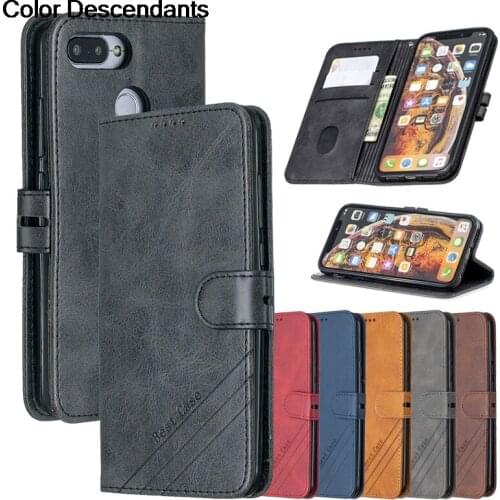 Leather Flip Redmi6 Case on For Xiaomi Redmi 6 A 6A 5.45 inch Redmi6A Coque Magnetic Stand Wallet Phone Cover