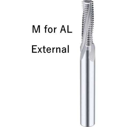 Metric Extended Thread Milling Cutter For Aluminum Machining Center End Mill Carbide Tungsten M3 4 5 6 8 10 12 14 16 18 20 24