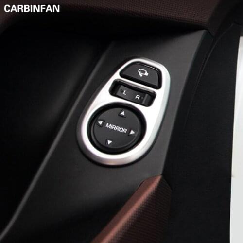 Rearview mirror adjustment panel switch cover chrome styling trim Interior Refit products accessory For Hyundai Creta ix25