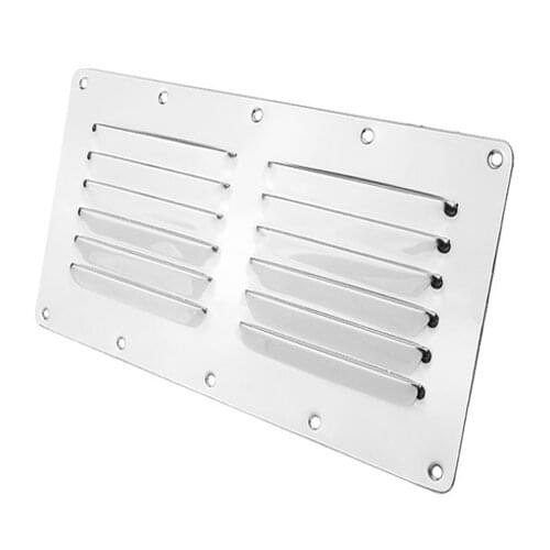 Marine Grade Stainless Steel 304 Boat Marine Square Air Vent Louver Vent Grille Ventilation Louvered Ventilator Grill Cover