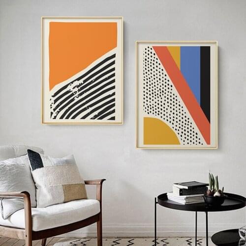 Modern Multicolored Irregular Abstract Canvas Painting Wall Art Picture Posters and Prints Living Room Bedroom Home Decoration