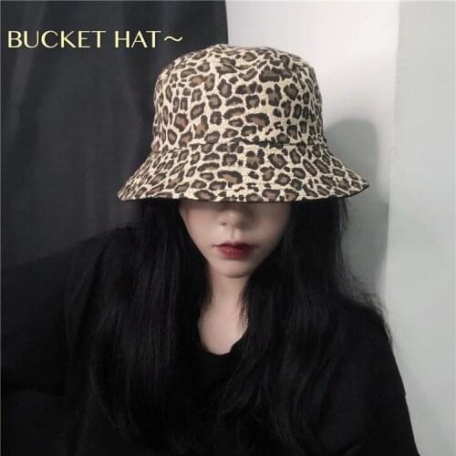 Make special price can be very ~ Korean ins hipster joker double-sided leopard fisherman cap men and women