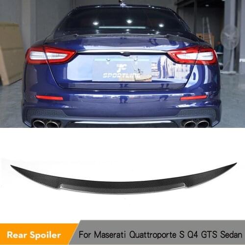 Carbon Fiber / FRP Rear Trunk Boot Lip Wing Lip Spoiler for Maserati Quattroporte S Q4 GTS Sedan 4 Door 2013 - 2016