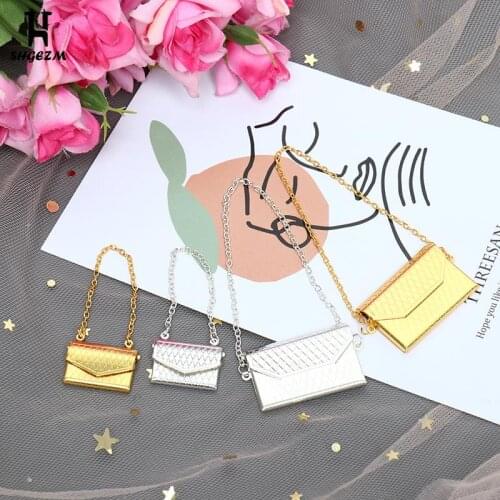 Doll Handbag Lady Metal Bag Purse Accessories Dollhouse Kids Toy For Doll House Decoration Accessories