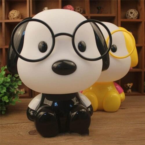 Led Bulbs Night Lights Cute Cartoon Dog DC 220V Desk Lamp Creative Bedside Light Luminarias For Kid Children Room Decor Or Gift