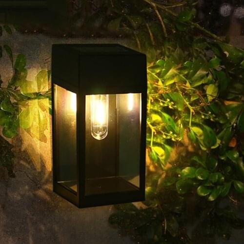 2pcs LED Solar Wall Light Home Garden Outdoor Waterproof Beautiful Induction Lamp for Villa Fence Street Lighting