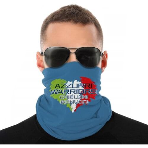 AZZURRI Warriors Magic Scarf Neck Face Mask Men Women Halloween Tube Scarf Balaclava Bandanas Dustproof Headwear Biking Hiking