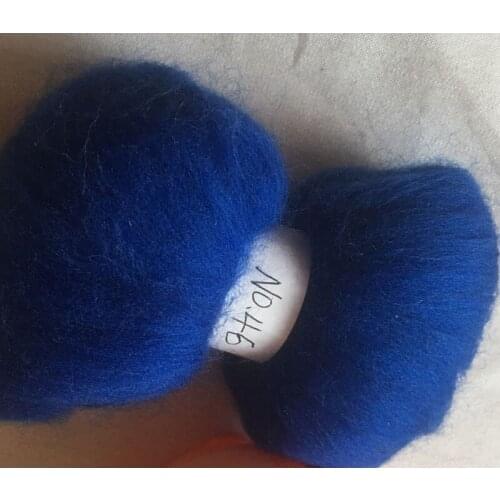 WFPFBEC 70s Australia COMBED 100% WOOL fiber merino diy wool for neddles felting 50g 100g NO.46