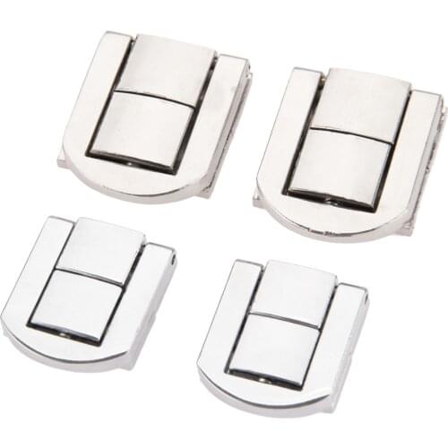 2pcs Antique Box Hasps Alloy Lock Catch Latches for Jewelry Chest Box Suitcase Buckle Clip Clasp Vintage Silver Hardware