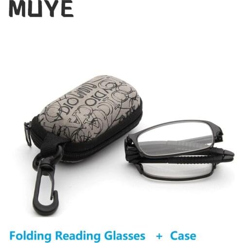 +1.5 2.0 2.5 Folding Reading Glasses Women Men Ultralight Portable Mini Hyperopia Glasses Metal Presbyopia with diopters plus