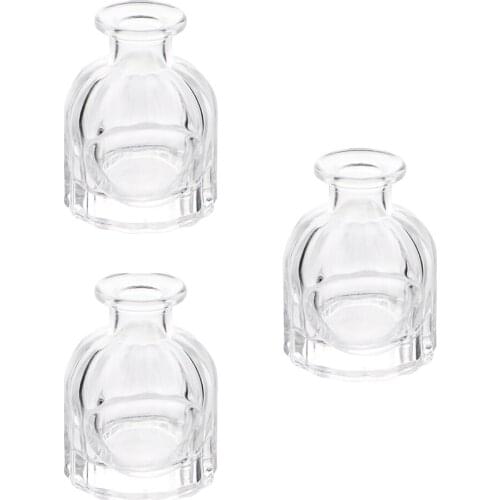 3Pcs Glass Diffuser Bottles Essential Oil Bottles Aromatherapy Containers