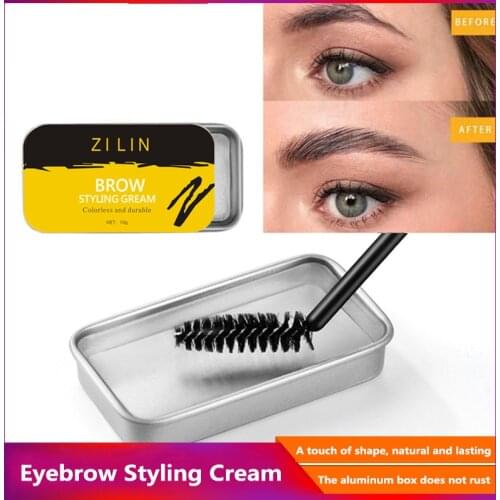 3D Eyebrow Cream Eyebrow Styling Makeup Soap Brow Sculpt Lift Waterproof Long-lasting Naturally Eyebrow Gel Transparent TSLM2