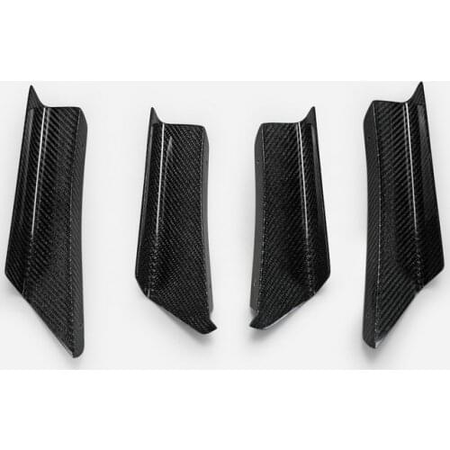 For Civic Type R FK8 EPA Type carbon fiber splitter Front bumper Canard spoiler bumper trim docoartion fins side canard 4Pcs