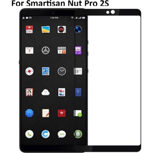 5PCS Ultra-Thin screen protector Tempered Glass Black full Screen protective For Smartisan Nut Pro 2S 2 S