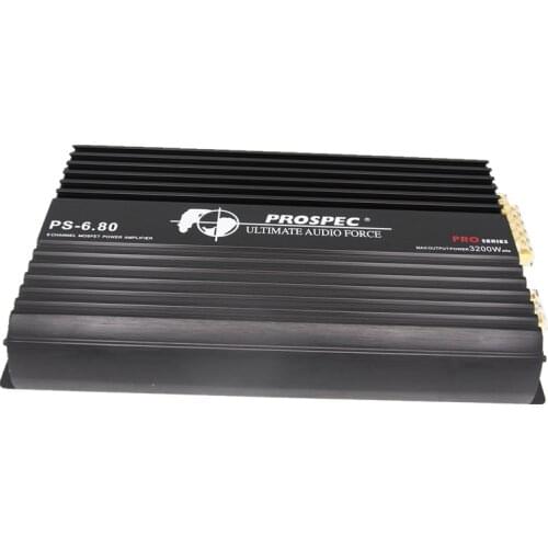 Car audio modified 6-channel six-channel power amplifier, active three-way frequency main push four-door passive subwoofer