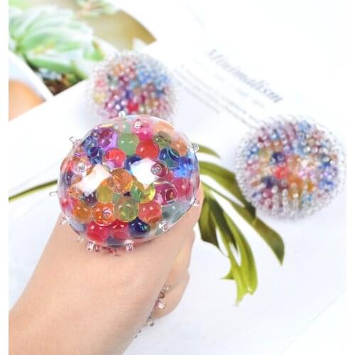 Atomic Bead Stress Ball Spiky Message Ball Fidget Sensory Gadget Toy Autism