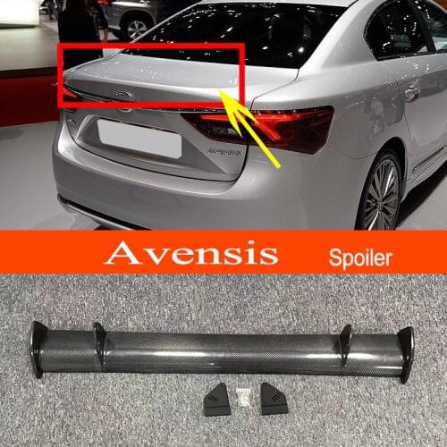 Avensis 2015-2021 Real Carbon Fiber GT-style Car-styling Sporty Rear Trunk Wing Spoiler for Toyota Avensis 2015-2021 Sedan