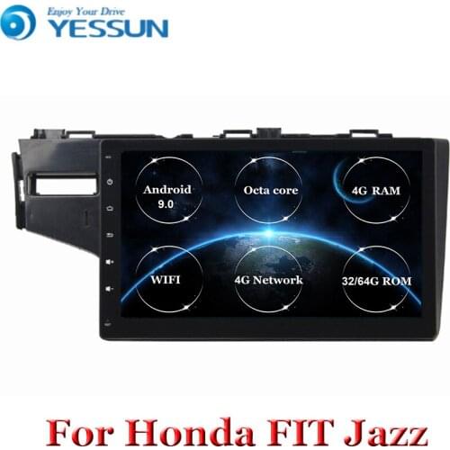 10.1" Android 9 Octa core Car DVD Player GPS navigation For HONDA Fit Jazz 2014-2018 head unit multimedia player tape recorder