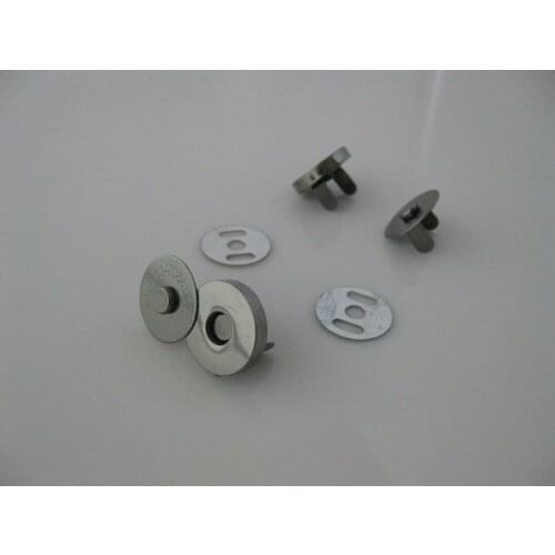 Free shipping 15sets DIY 18*4mm Black Metal magnet buttons for bag, garment and luggage magnetics buttons Clasp Metal button