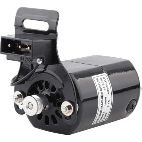 220V 100W Sewing Machine Motor 6000 RPM K-bracket 0.5 AMP Home Sewing Machine Parts AC Motor Eu Plug