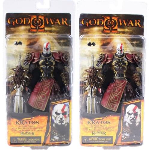 20cm NECA God War 2 II Kratos in Ares Armor W Blades PVC Action Figure Collection Model Toy