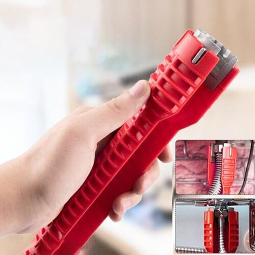 Flume Wrench Sink Faucet Key Plumbing Pipe Wrench Anti-slip Kitchen Repair Plumbing Tool Bathroom Wrenches Sets