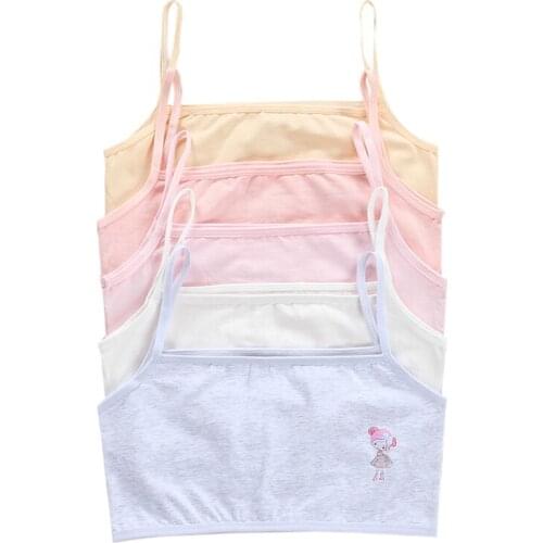 Cotton Braces Bras Lingerie Small Breasts Young Girl Clothing Tops for Children Undergarments 8 To 14 Years