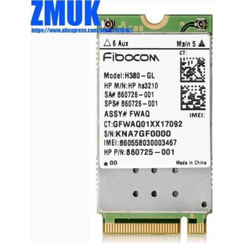 Hs3210 WW HSPA+ WWAN module For HP EB725G4 EB820G4 EB840G4 EliteBook 725 755 820 840 850 G4 Series,P/N 860725-001 860726-001