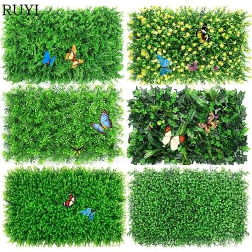 Simulation of green lawn artificial green plants wall wedding hotel background wall decor shop window store party decoration 1pc