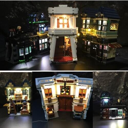 Led Light Kit For 10217 /16012 Diagonal Alley building blocks bricks ( the blocks set not included)